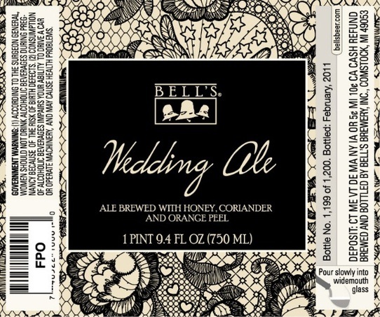 Bell's Wedding Ale beer Label Full Size