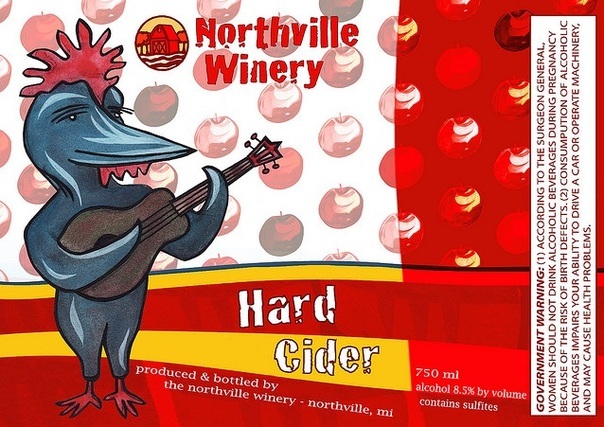 Northville Winery Hard Cider beer Label Full Size