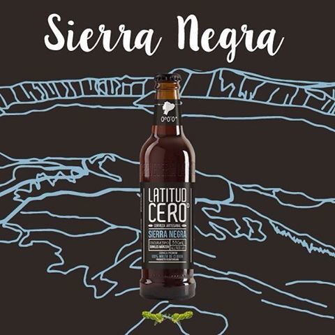 Latitud Cero Sierra Negra beer Label Full Size