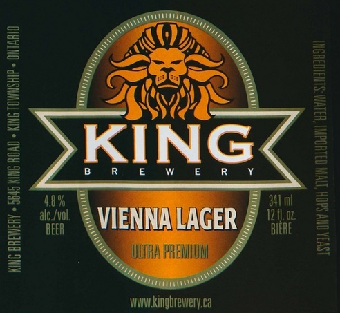King Vienna Lager beer Label Full Size