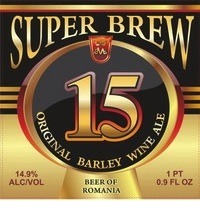 S. C. Martens Super Brew 15 beer Label Full Size