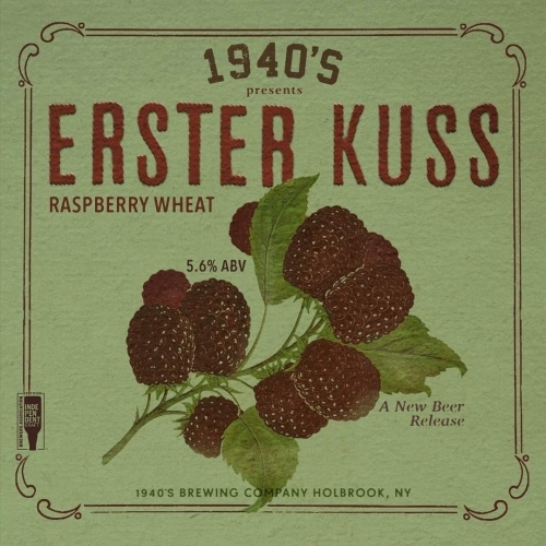 1940's Erster Kuss beer Label Full Size