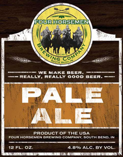 Four Horsemen EPA beer Label Full Size