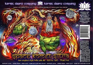 Karmic Daaru Space Komet Sitra IPA beer Label Full Size