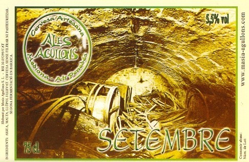 Masia Agullons Setembre beer Label Full Size