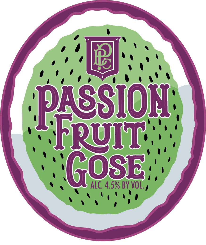 Perrin Passionfruit Gose beer Label Full Size