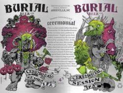 Burial Ceremonial Session IPA w/ Simcoe Hops beer Label Full Size