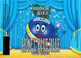 Odd Side Honey Blue Blue beer Label Full Size