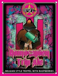 Dark Horse HomoSapien Trip Ale w/ Raspberries beer Label Full Size