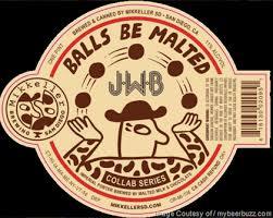 Mikkeller SD + J. Wakefield Balls Be Malted beer Label Full Size
