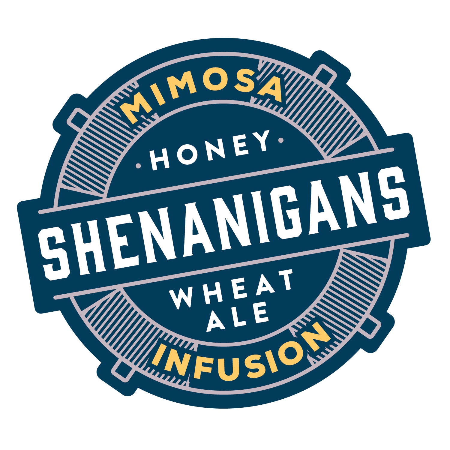 Indeed Mimosa Shenaningans beer Label Full Size