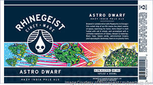 Rhinegeist Astro Dwarf beer Label Full Size