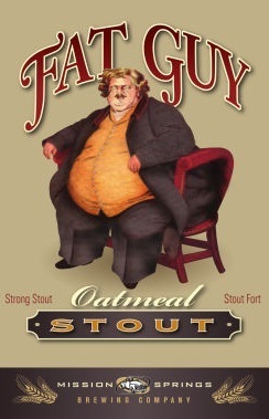 Mission Springs Fat Guy Oatmeal Stout beer Label Full Size