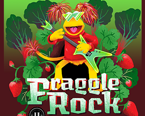 Union Fraggle Rock Strawberry Rhubarb beer Label Full Size