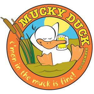 Mucky Duck Blue beer Label Full Size