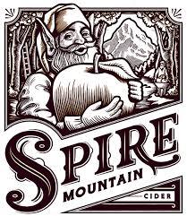 Spire Mountain Blackberry and Pear Cider beer Label Full Size