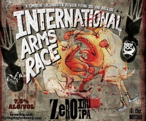 Flying Dog International Arms Race beer Label Full Size