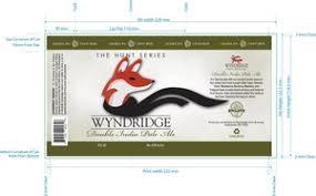 Wyndridge Farm Unfiltered Pale Ale beer Label Full Size