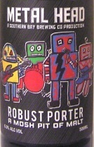 Southern Bay Metal Head beer Label Full Size