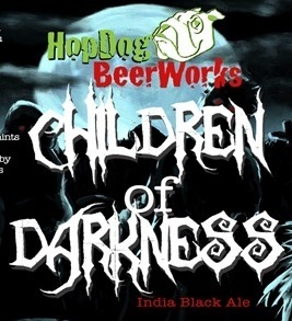 HopDog Children of Darkness beer Label Full Size