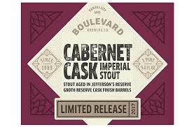 Boulevard Cabernet Cask Imperial Stout beer Label Full Size