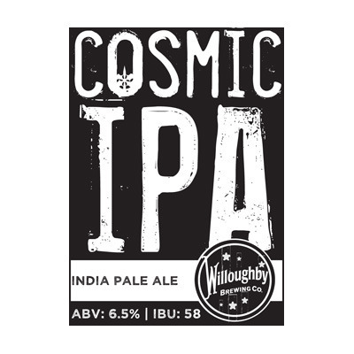 Willoughby Cosmic IPA beer Label Full Size