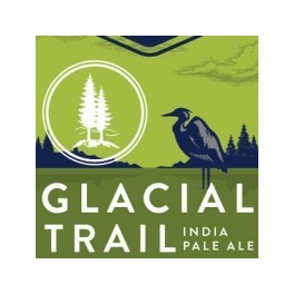 Central Waters Glacial beer Label Full Size