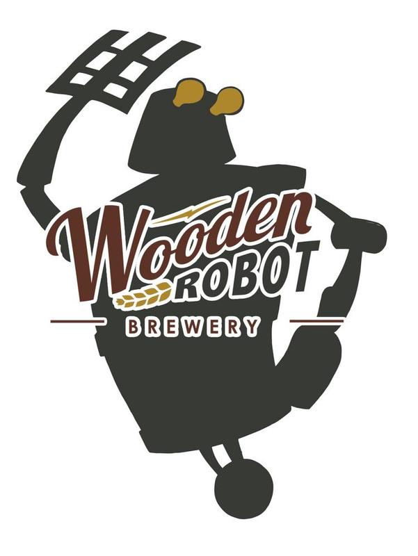 Wooden Robot Night Gathers beer Label Full Size