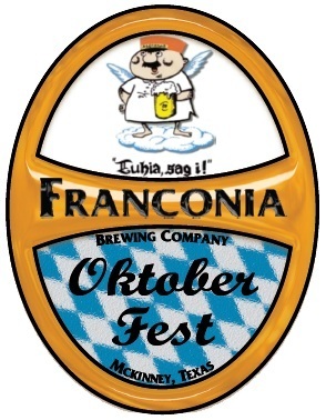 Franconia Oktoberfest beer Label Full Size