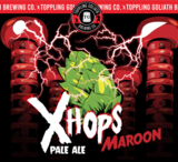 Toppling Goliath X Hops Maroon beer
