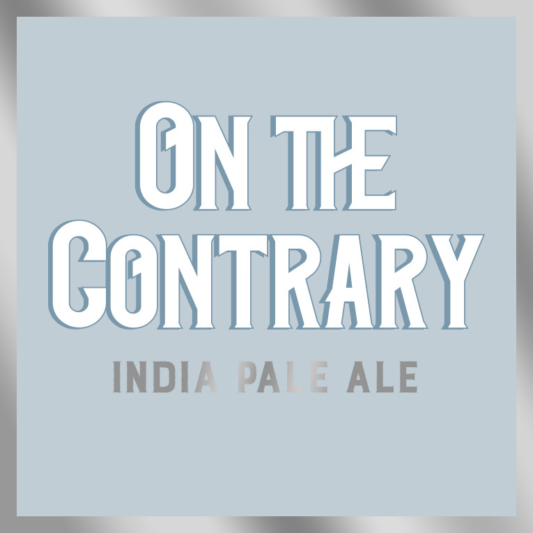 Springdale On the Contrary beer Label Full Size