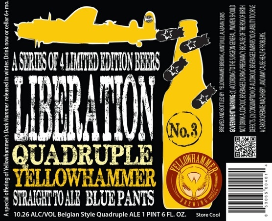 Yellowhammer Liberation beer Label Full Size