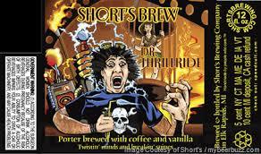 Short's Dr. Thrillride beer Label Full Size