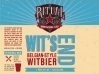 Ritual Wit's End beer
