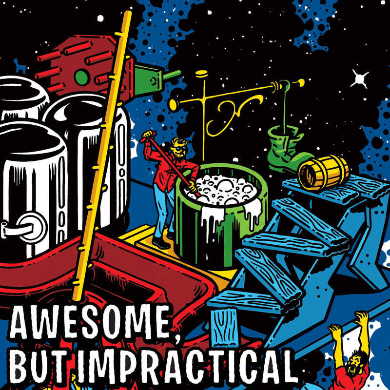 Neshaminy Creek Awesome, But Impractical beer Label Full Size