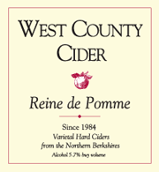 West County Reine de Pomme beer Label Full Size