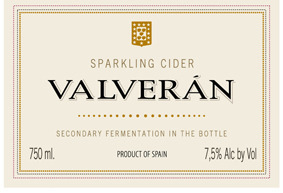 Valveran Natural Brut Cider beer Label Full Size
