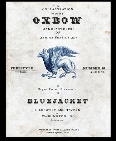 Oxbow + Bluejacket Freestyle #10 beer Label Full Size