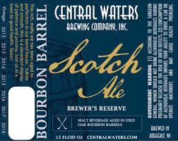 Central Waters Brewer's Reserve Bourbon Barrel Scotch Ale 2015 beer Label Full Size