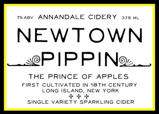 Annandale Newtown Pippin Cider beer Label Full Size