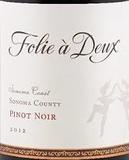 Folie a Deux Pinot Nior wine