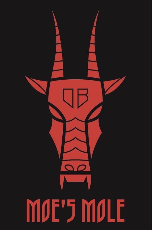 Demented Moe's Molé beer Label Full Size