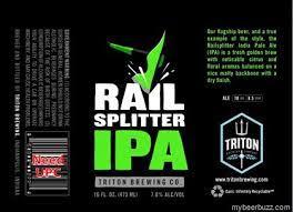 Triton Grapefruit Rail Splitter IPA beer Label Full Size