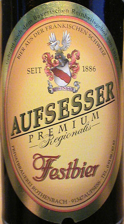 Aufsesser Festbier beer Label Full Size