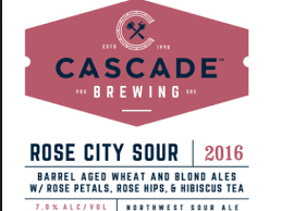 Cascade Rose City Sour beer Label Full Size