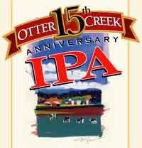 Otter Creek 15th Anniversary beer Label Full Size