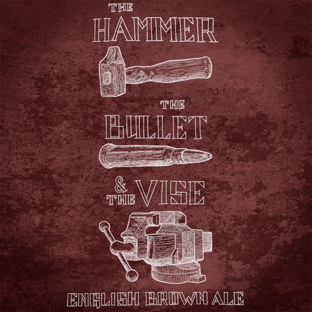 Half Acre The Hammer, The Bullet, & The Vise beer Label Full Size