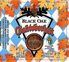 Black Oak Oaktoberfest beer Label Full Size