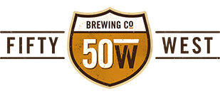 Fifty West  Double Yellow beer Label Full Size
