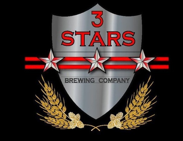 3 Stars Harvest Ale beer Label Full Size